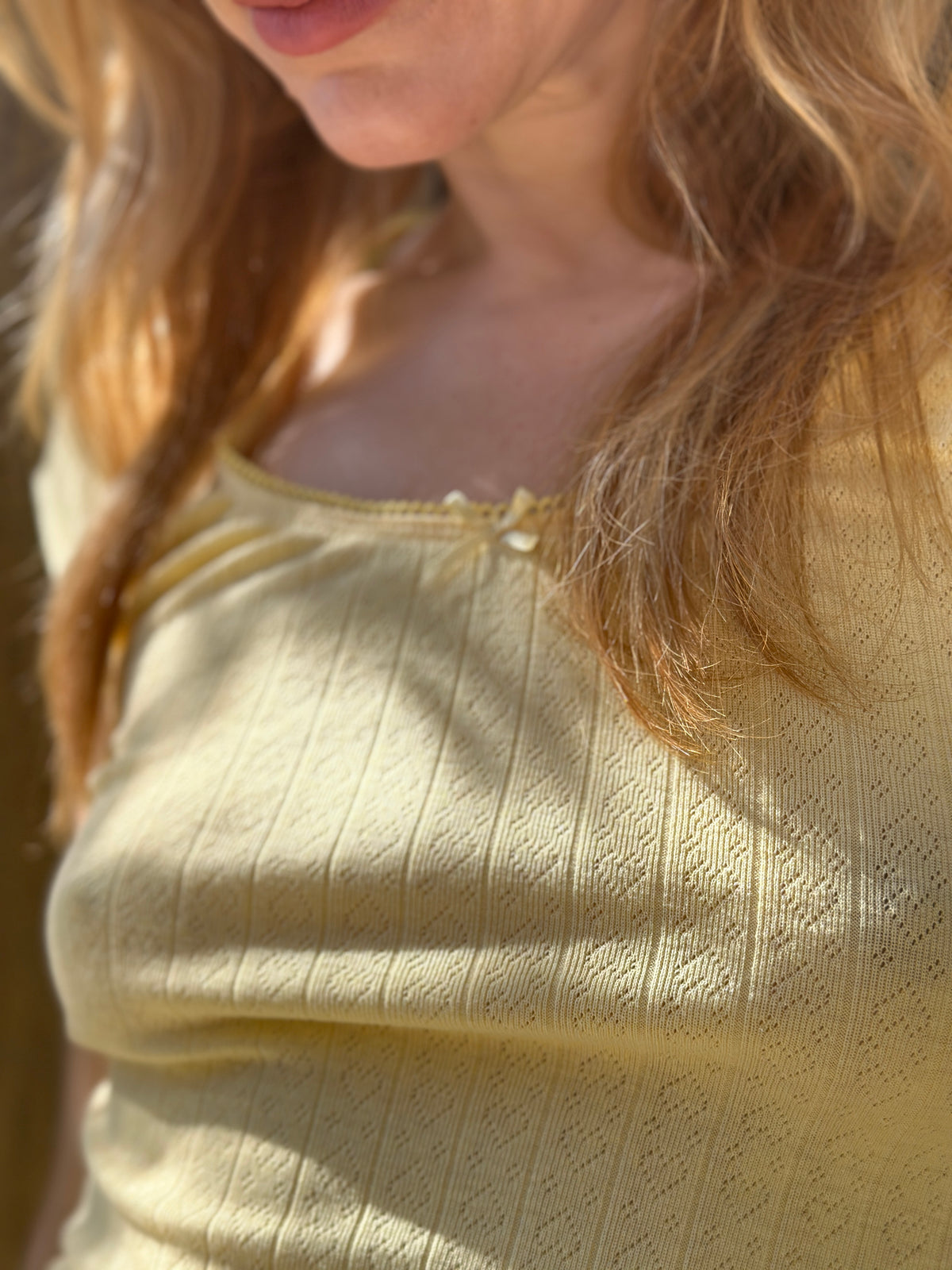 Sweetheart Tee in Lemon FINAL SALE