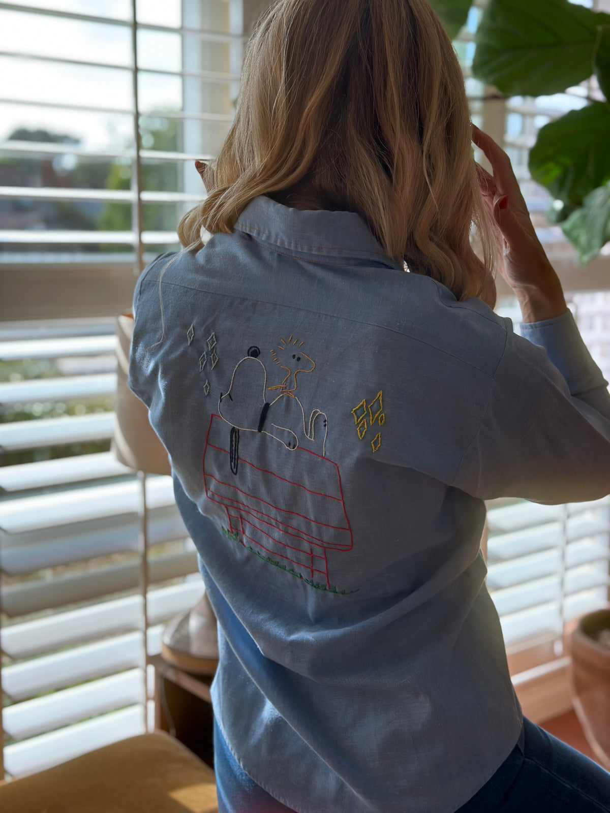 Peanuts chambray shirt