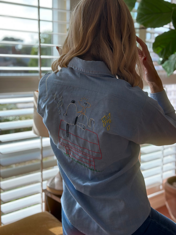 
                  
                    Peanuts chambray shirt
                  
                