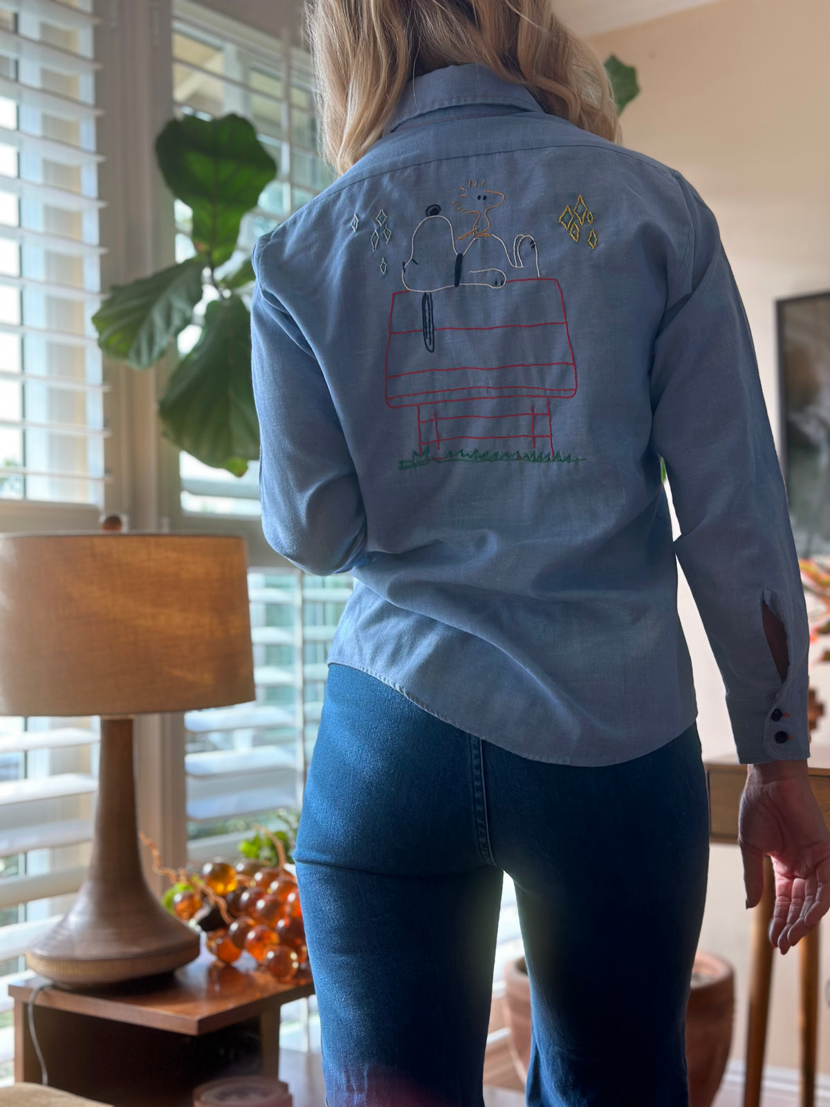 Peanuts chambray shirt