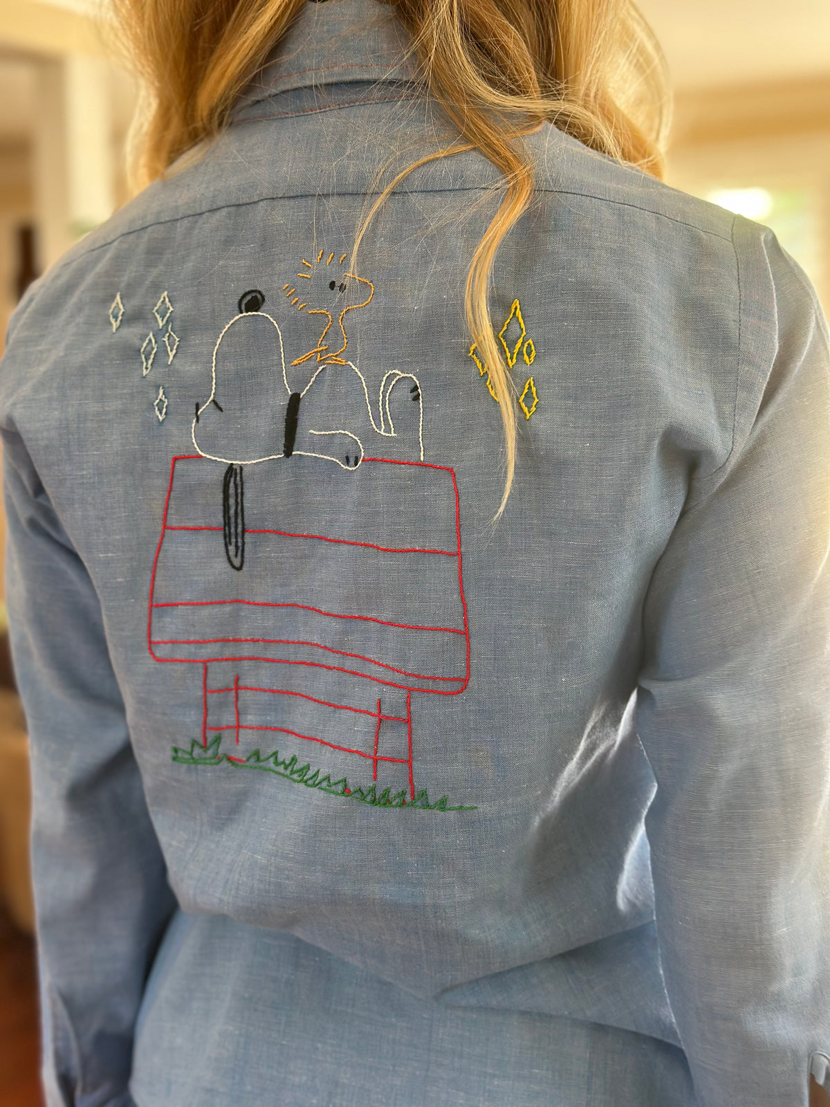 Peanuts chambray shirt