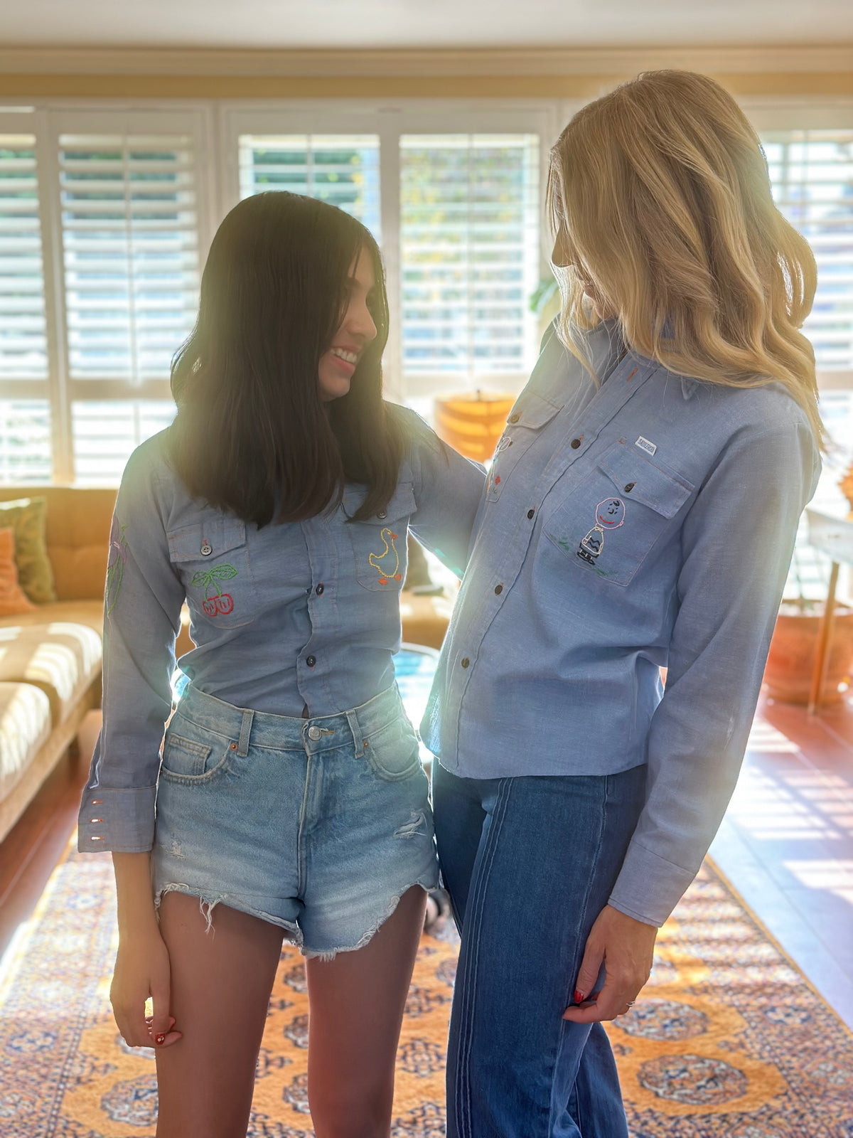 Peanuts chambray shirt