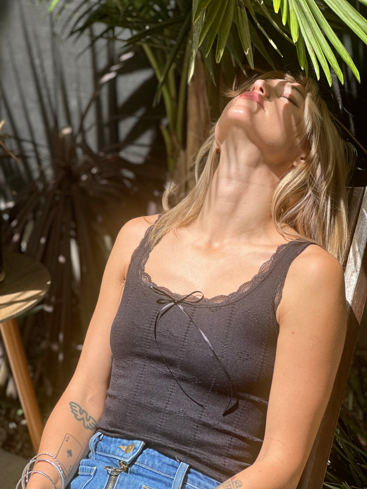Songbird tank in black...FINAL SALE