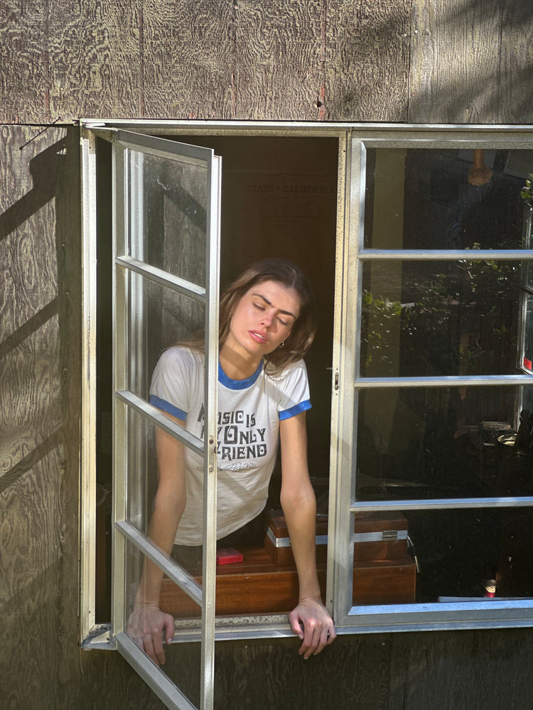 
                  
                    music is my only friend tee ivory / navy
                  
                