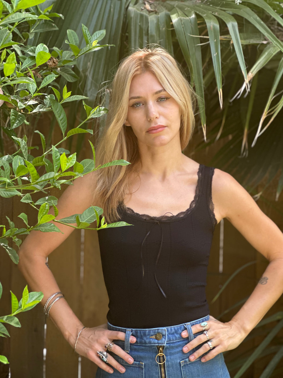 Songbird tank in black...FINAL SALE
