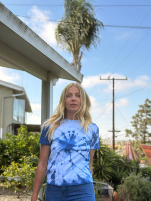 
                  
                    Shibori Sky tee
                  
                