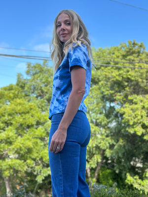 
                  
                    Shibori Sky tee
                  
                