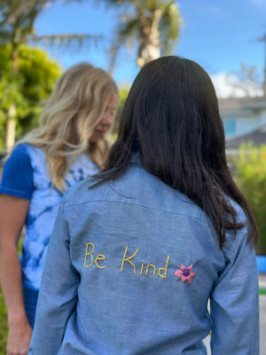 
                  
                    Be Kind chambray kids shirt
                  
                