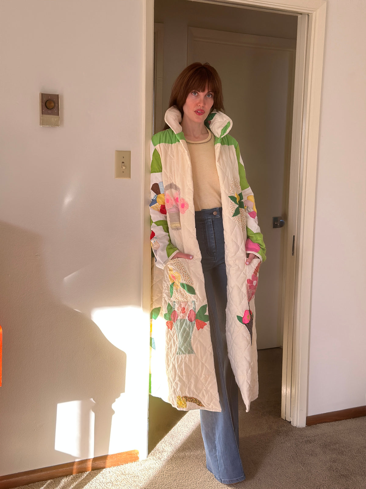 Garden Party quilted coat FINAL SALE