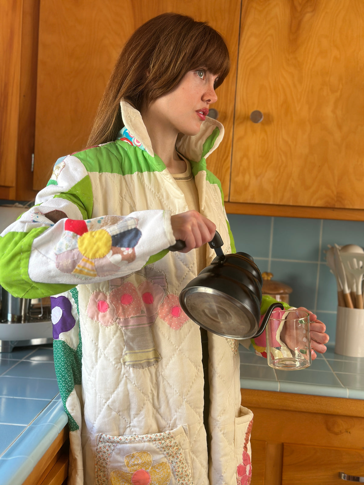 Garden Party quilted coat FINAL SALE