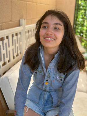 
                  
                    Be Kind chambray kids shirt
                  
                