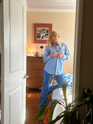 
                  
                    Butterflies & Tree chambray shirt
                  
                