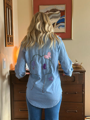 
                  
                    Butterflies & Tree chambray shirt
                  
                