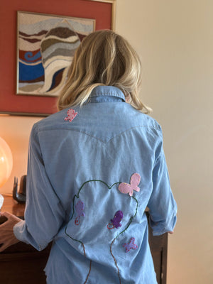 
                  
                    Butterflies & Tree chambray shirt
                  
                
