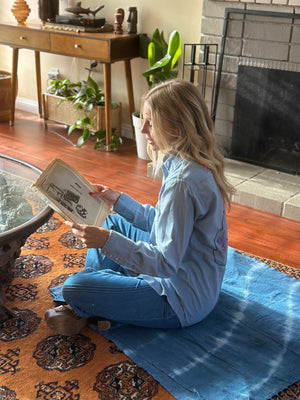 
                  
                    Butterflies & Tree chambray shirt
                  
                