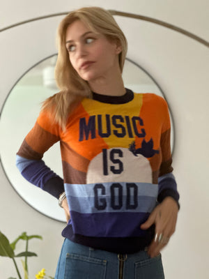 
                  
                    Music is God sweater
                  
                