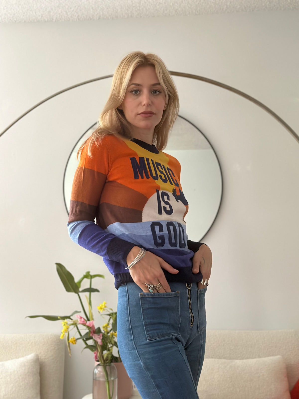 Music is God sweater
