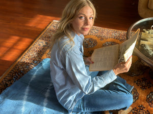
                  
                    Butterflies & Tree chambray shirt
                  
                