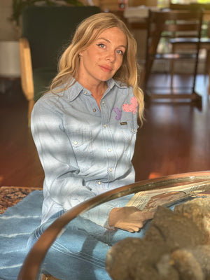 
                  
                    Butterflies & Tree chambray shirt
                  
                