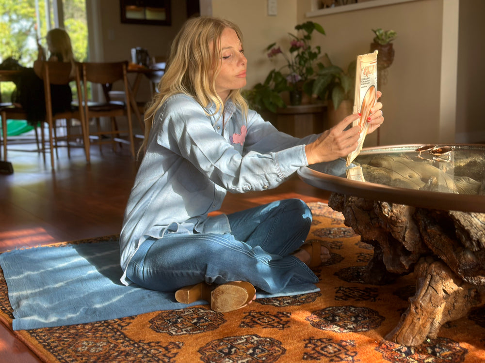 
                  
                    Butterflies & Tree chambray shirt
                  
                