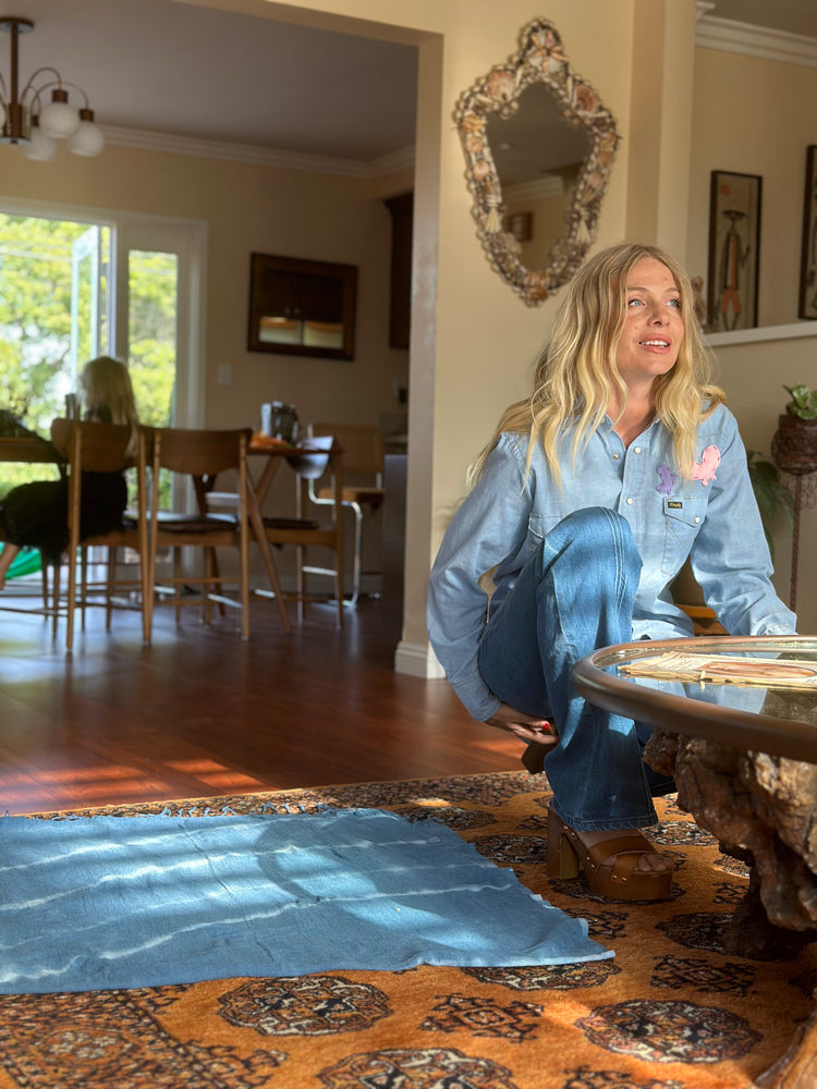 
                  
                    Butterflies & Tree chambray shirt
                  
                