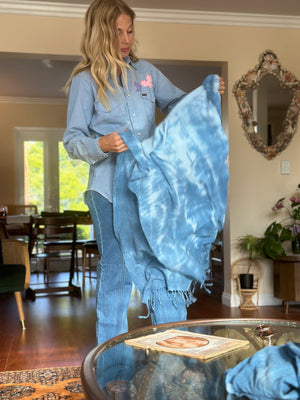 
                  
                    Shibori Sky towel
                  
                