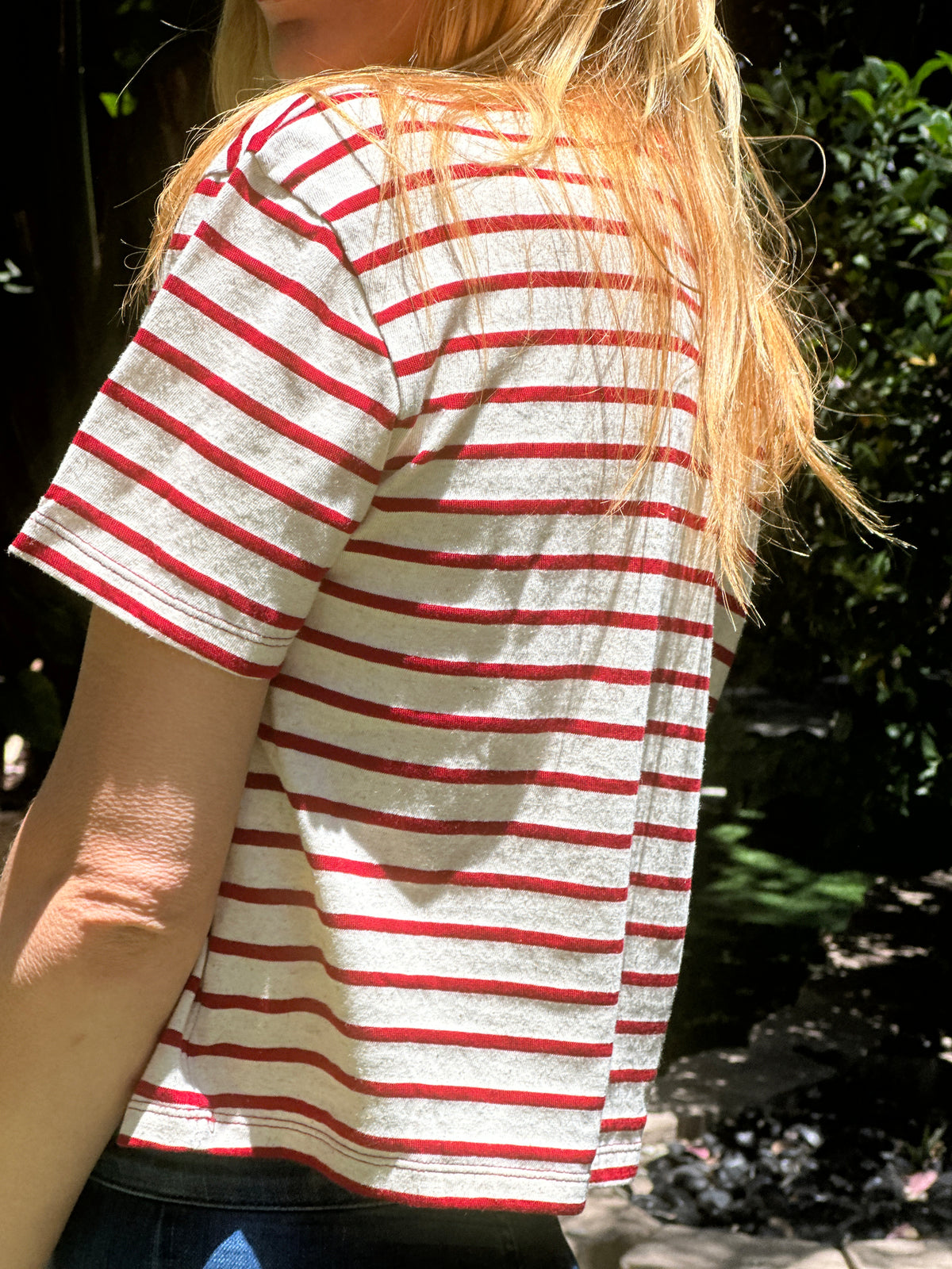 Daytripper tee in red FINAL SALE