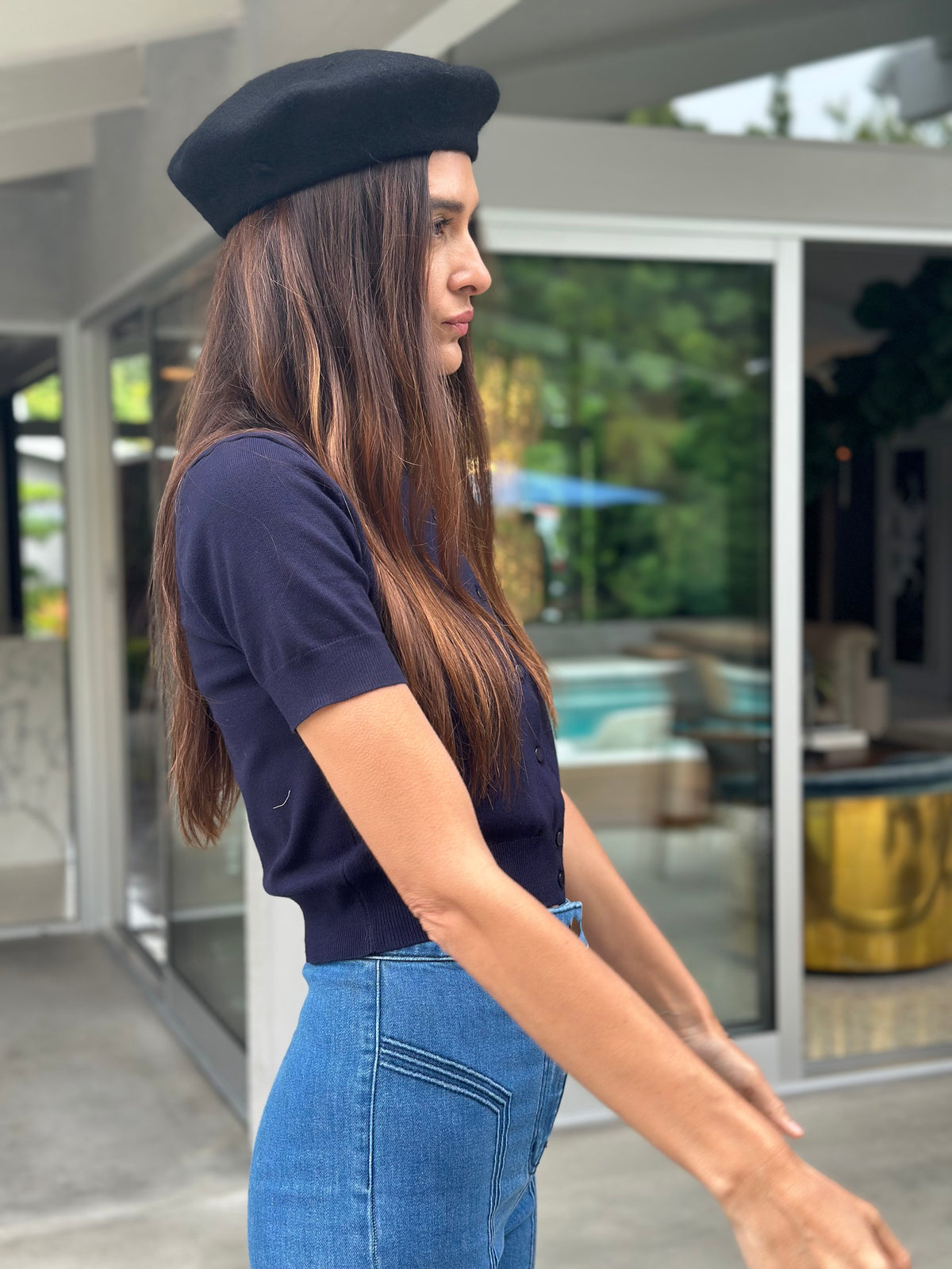 Vivienne Cardigan in navy FINAL SALE