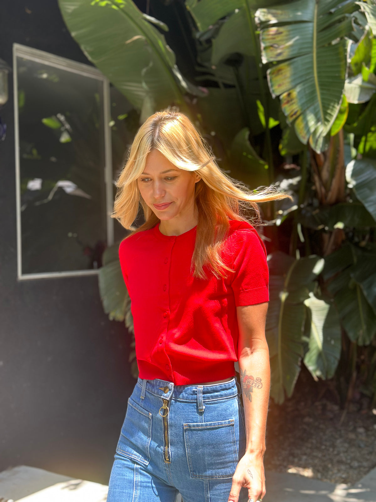 Vivienne Cardigan in ketchup FINAL SALE