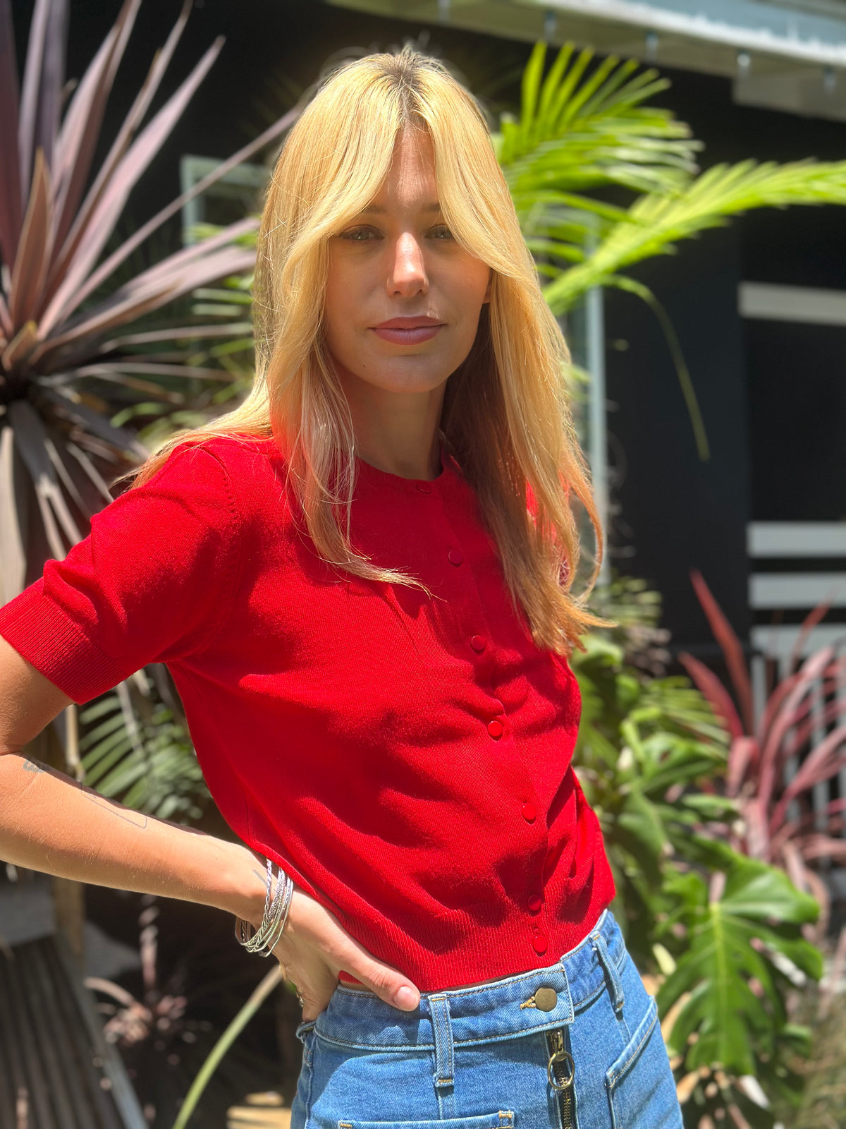 Vivienne Cardigan in ketchup FINAL SALE