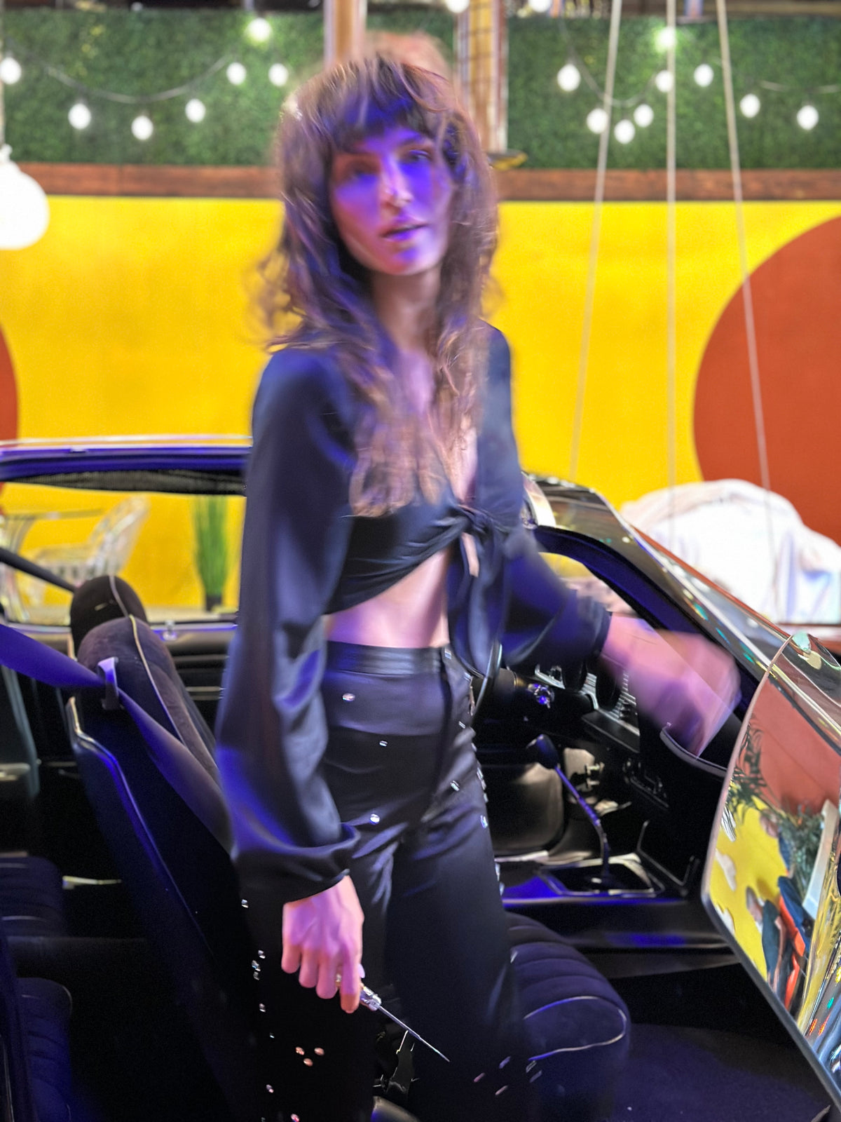 After Hours top in black FINAL SALE