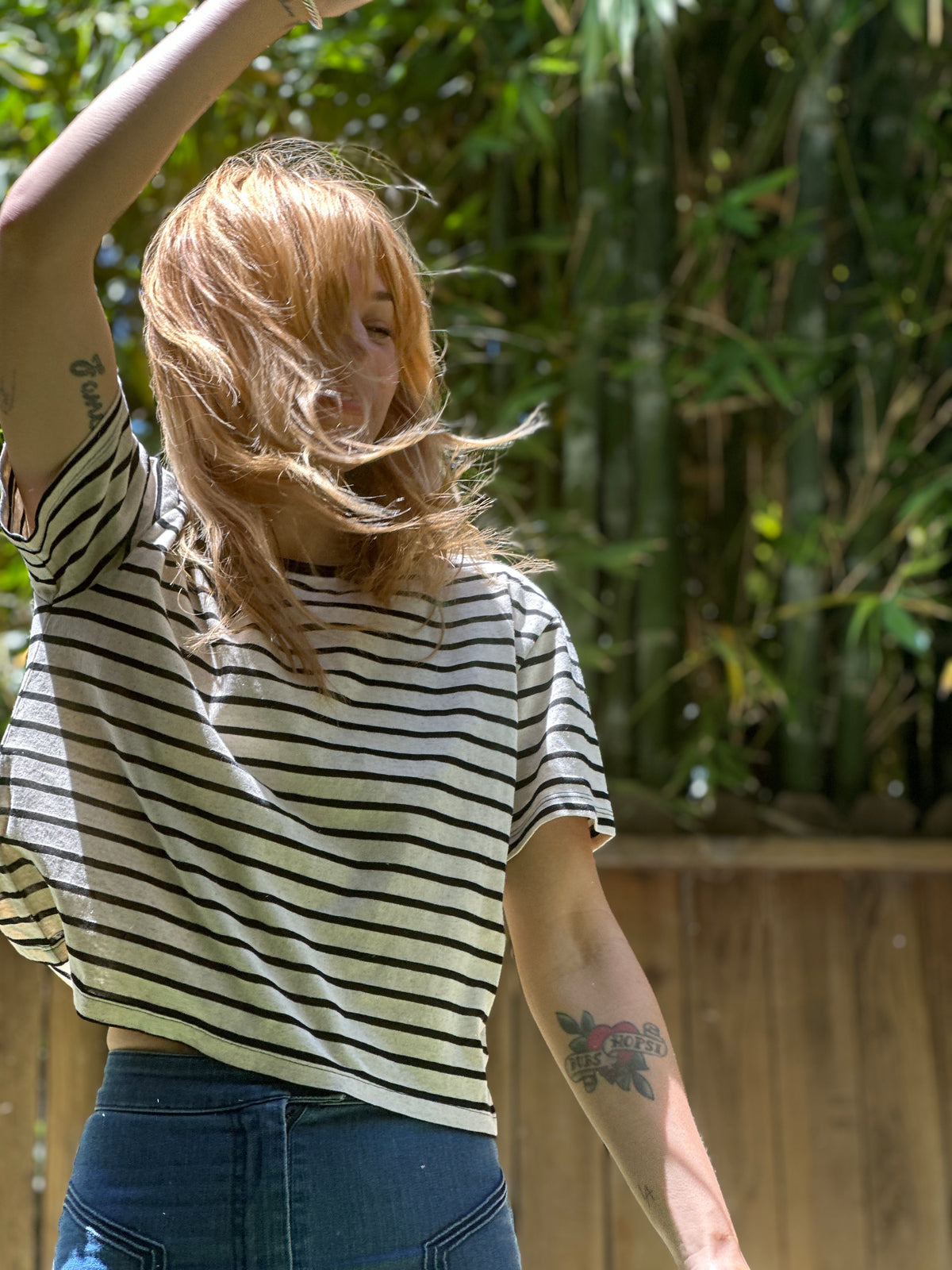 Daytripper tee in black FINAL SALE