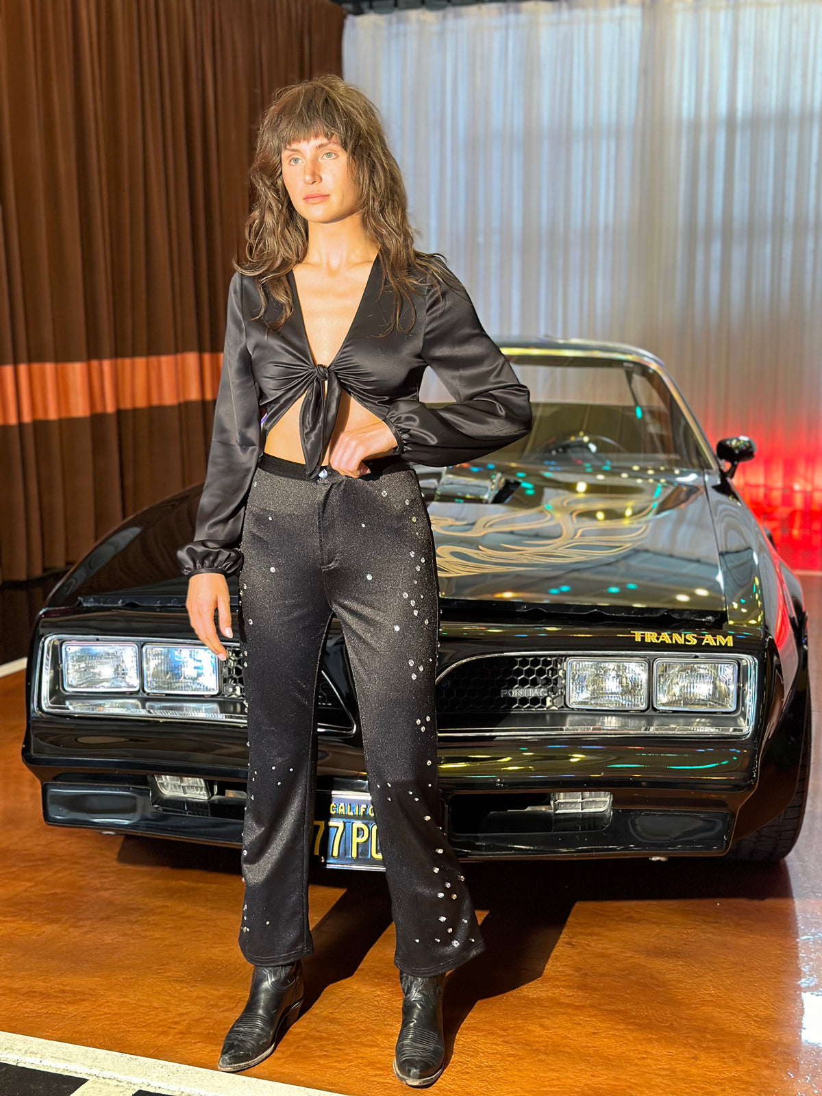 After Hours top in black FINAL SALE