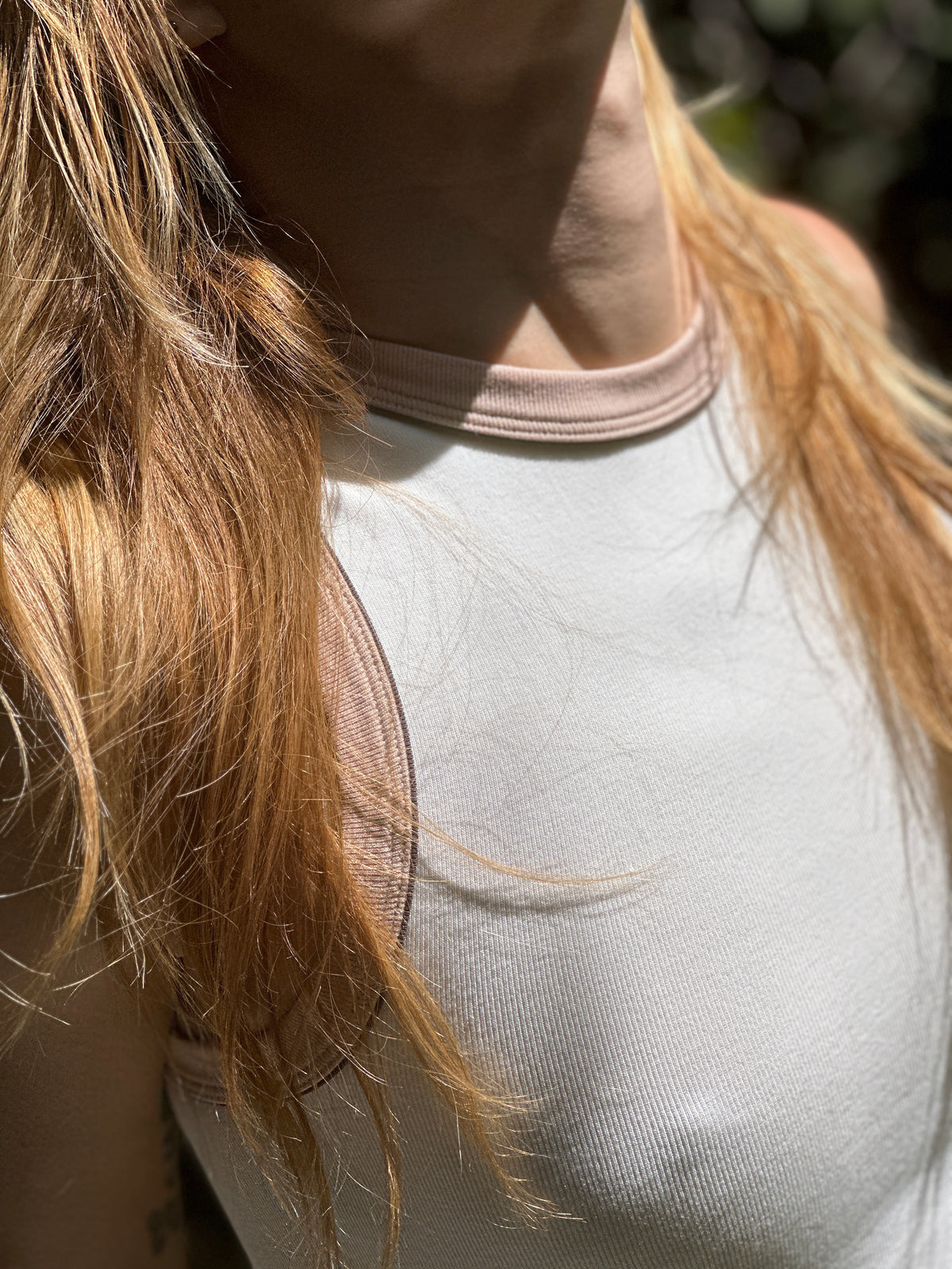 Goldie tank in white FINAL SALE