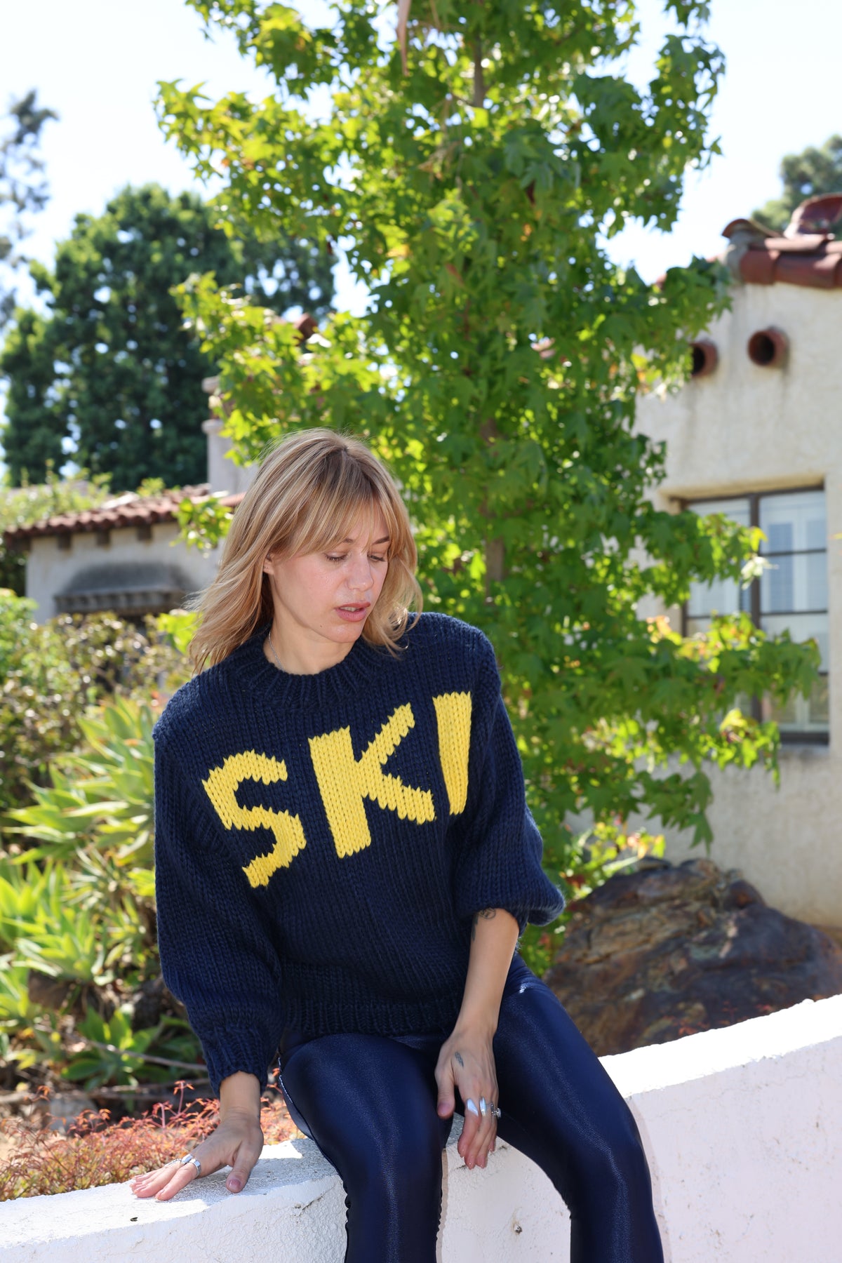 Aprés ski sweater in navy