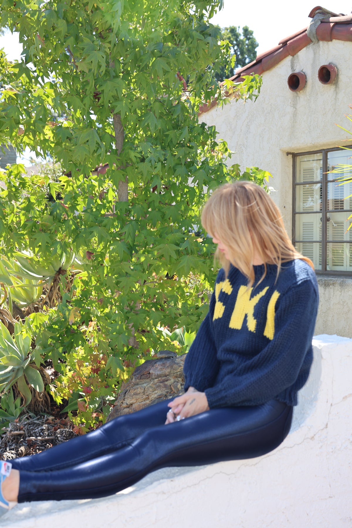 Aprés ski sweater in navy