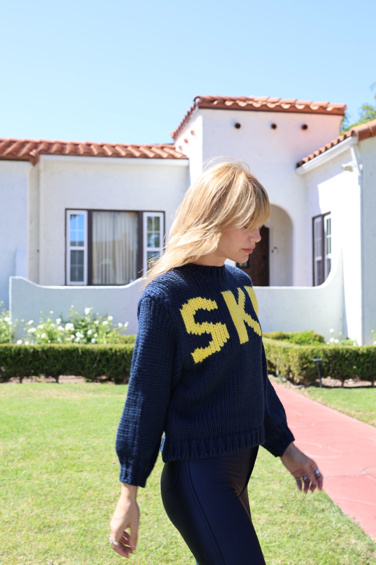 Aprés ski sweater in navy