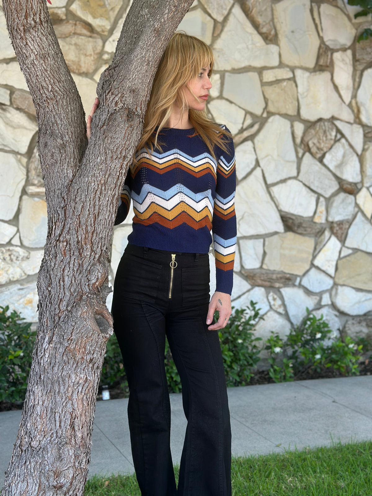 ziggy sweater in navy...RESTOCKED