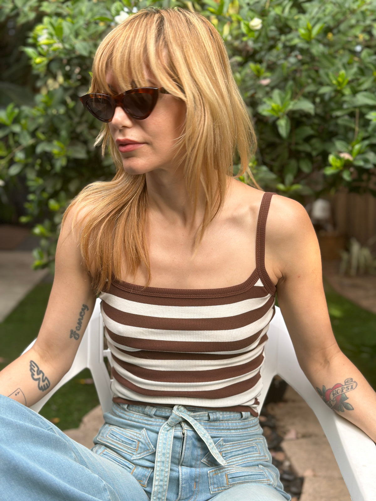 Gainsbourg tank in 70's brown | restocked