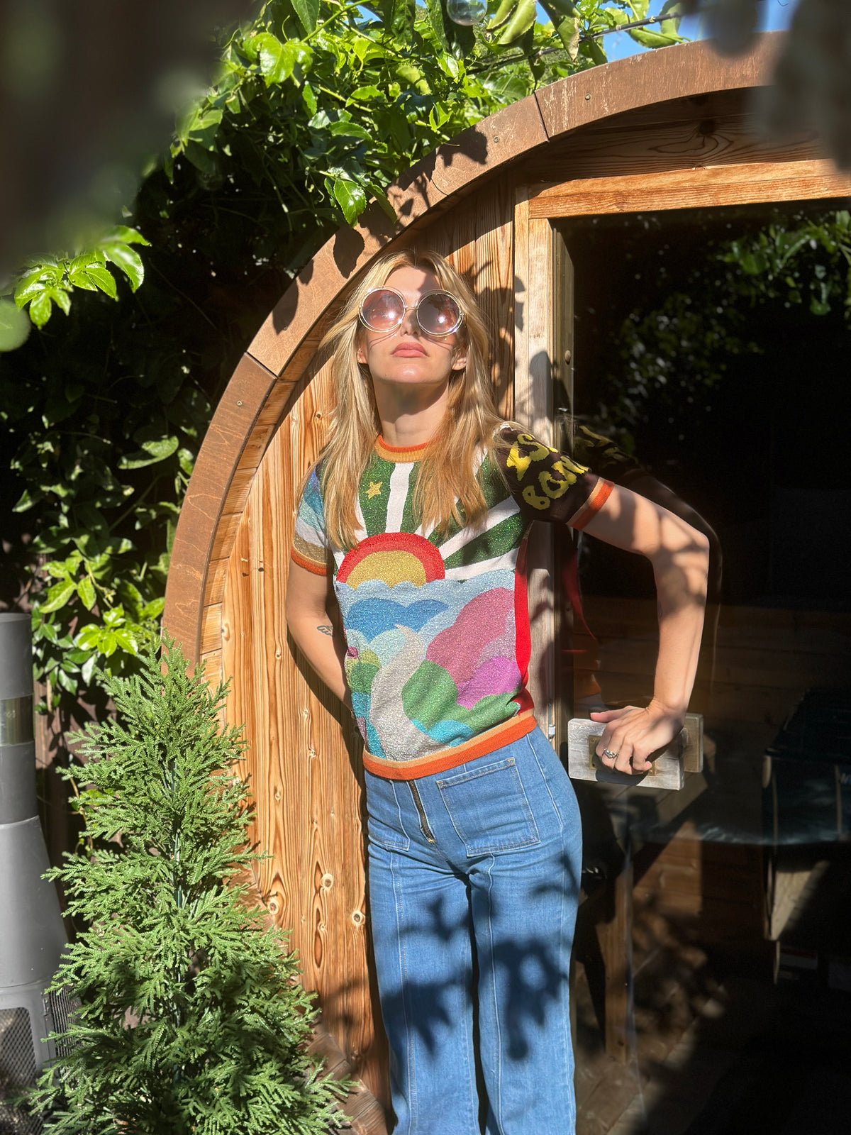 Isla Bonita tee in dark green