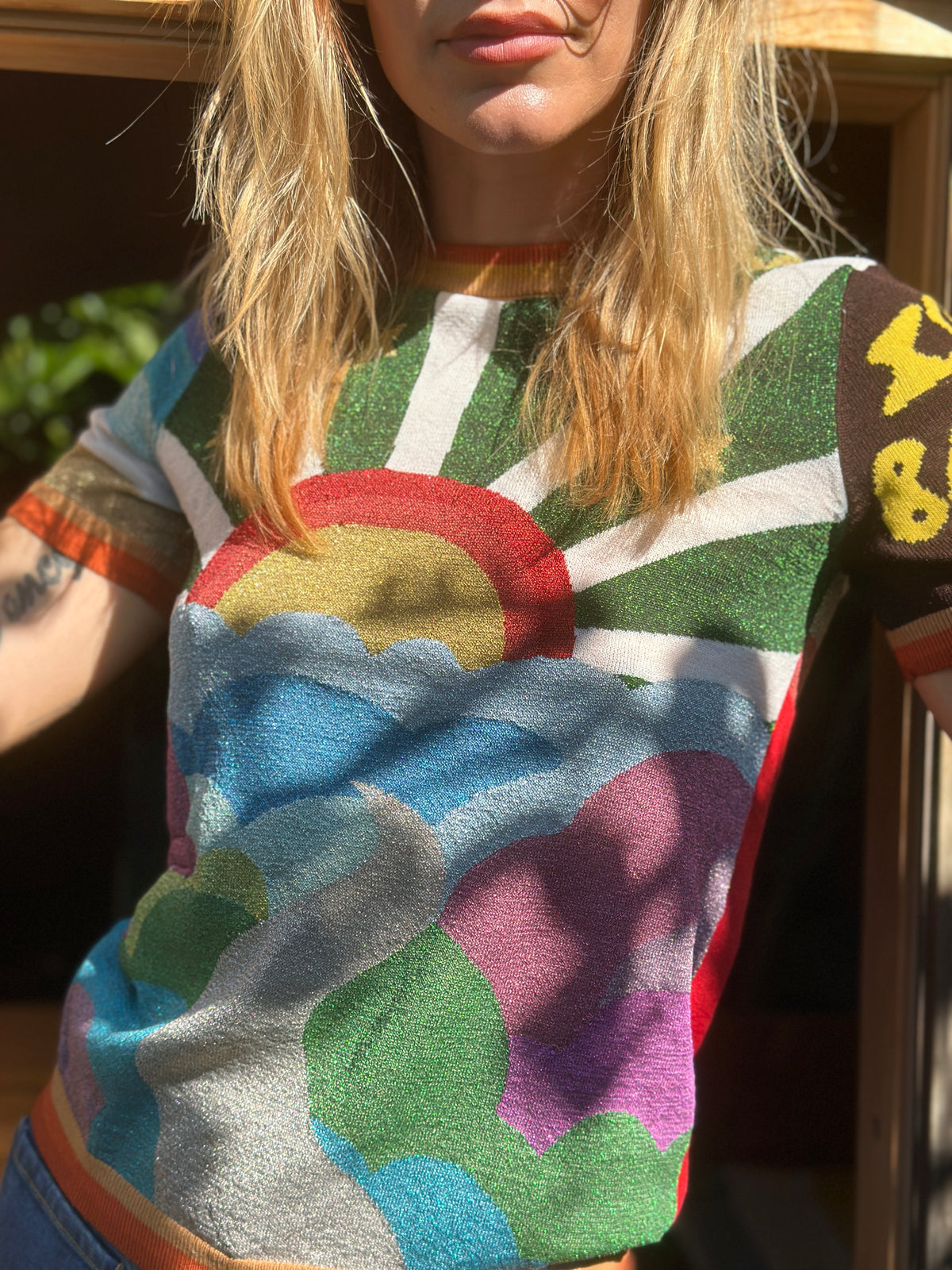 Isla Bonita tee in dark green