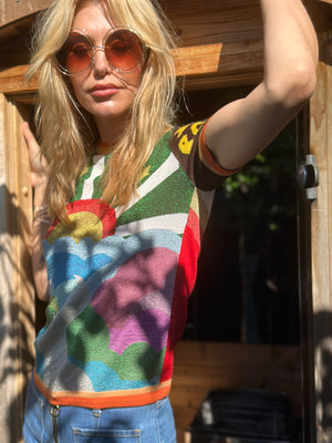 
                  
                    Isla Bonita tee in dark green
                  
                