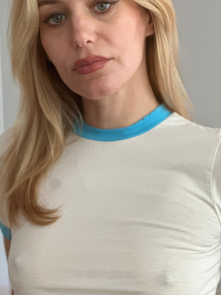 
                  
                    Classic Ringer in turquoise
                  
                