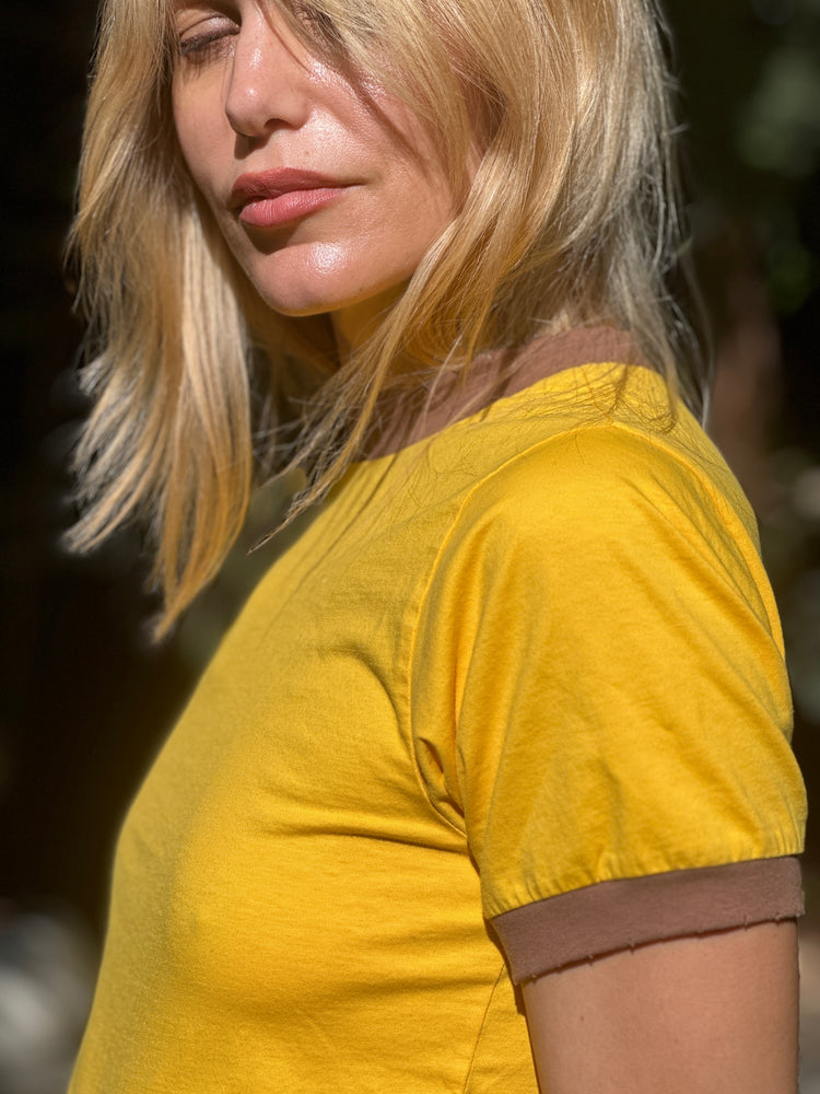 
                  
                    Classic Ringer in mustard
                  
                