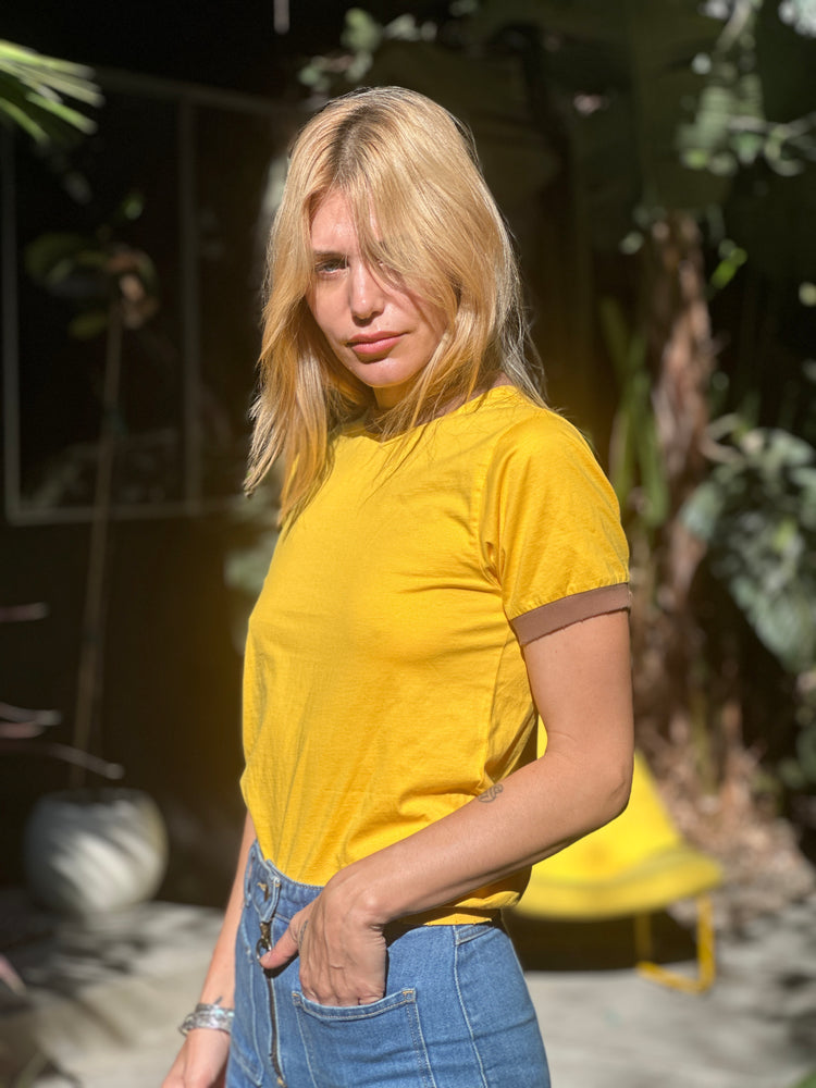 
                  
                    Classic Ringer in mustard
                  
                