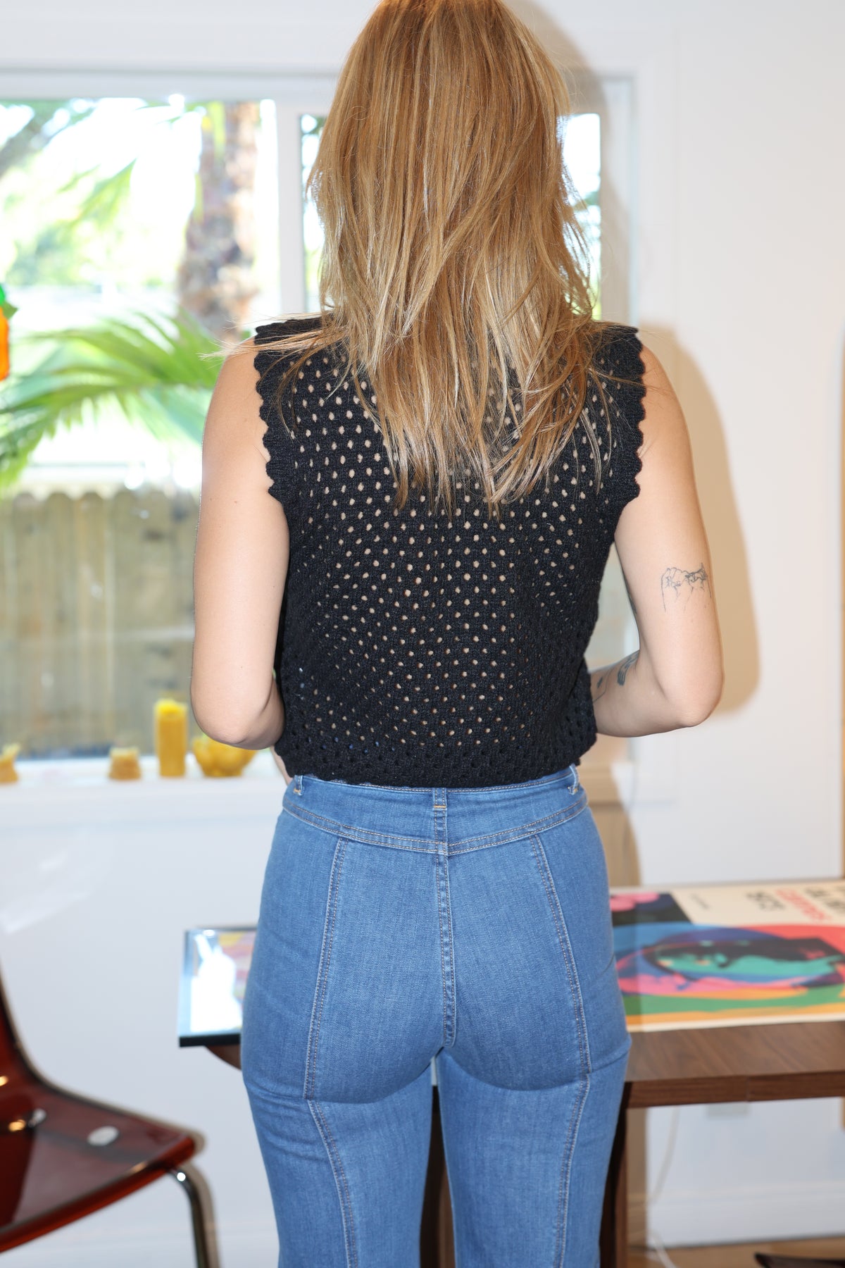 Left Bank vest in black
