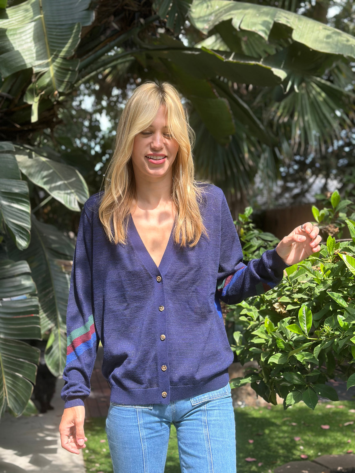 Stardust Cardigan in navy