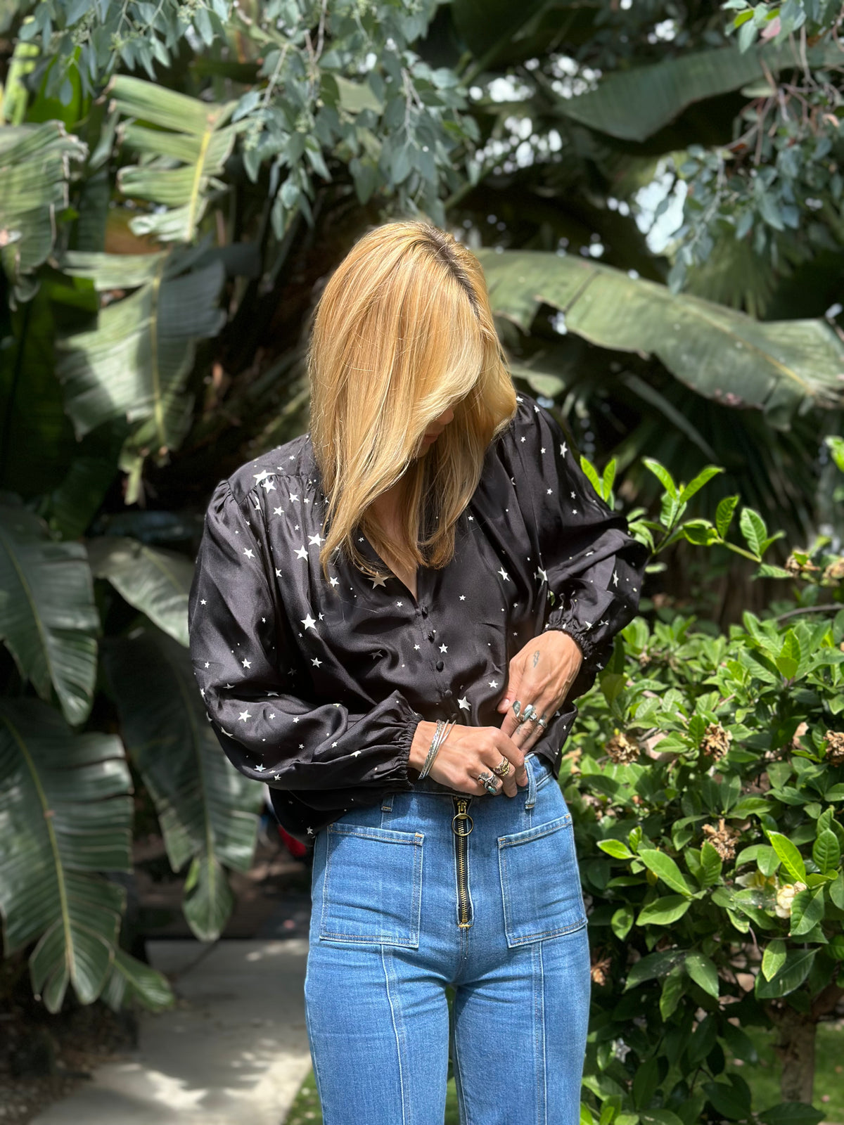 Brigitte top in silk