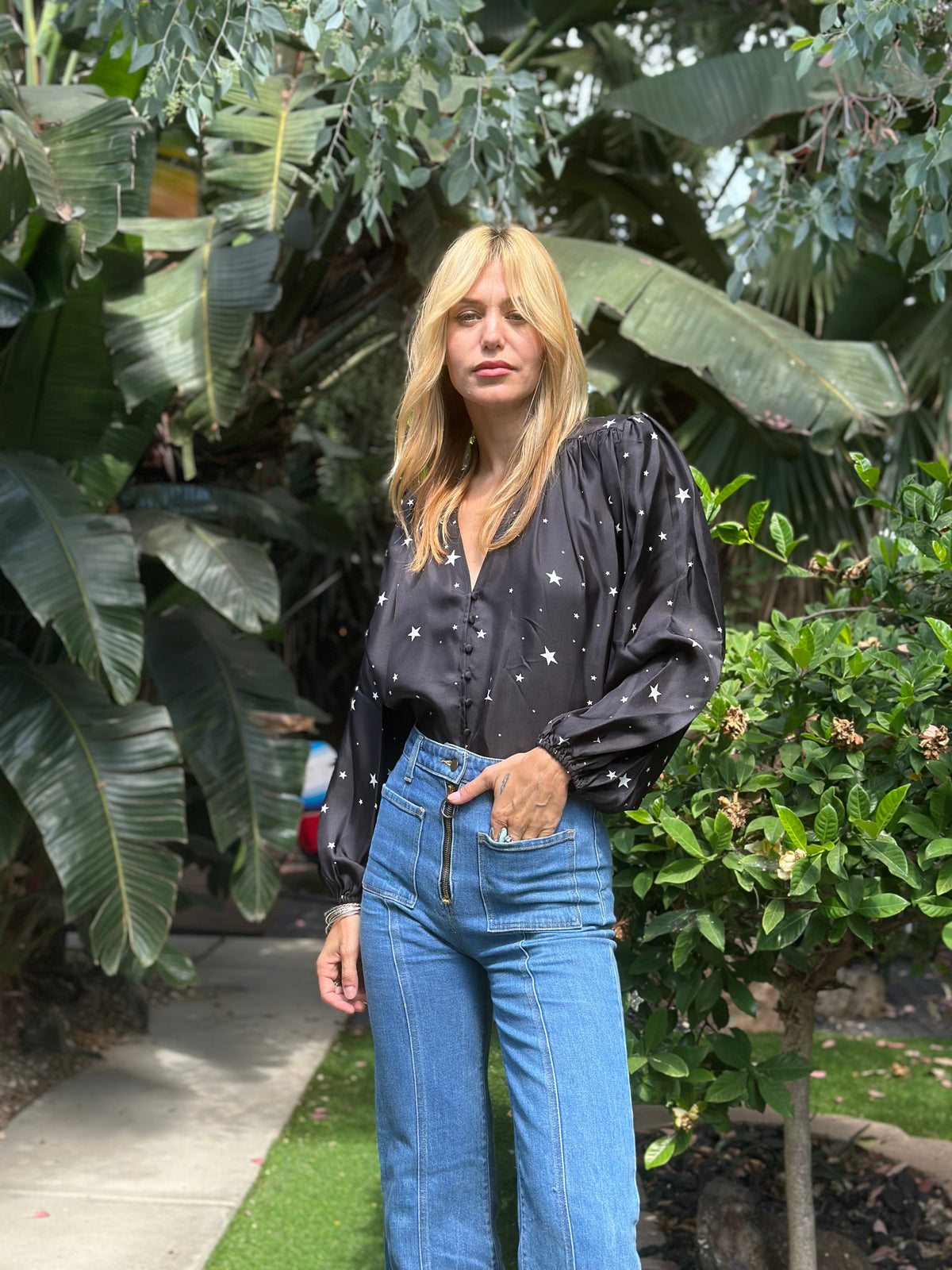 Brigitte top in silk