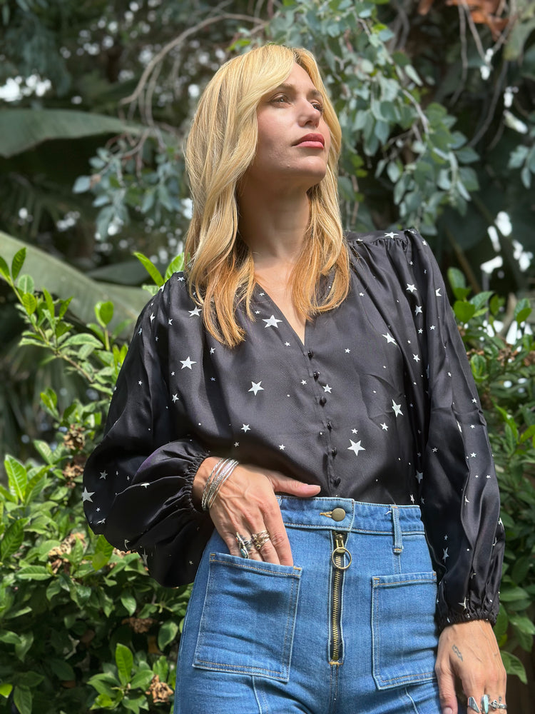 
                  
                    Brigitte top in silk
                  
                